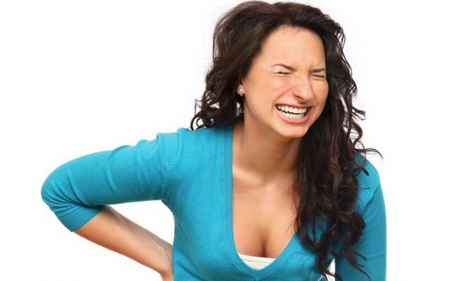 odkazovaná bolest zad s hrudní osteochondrózou