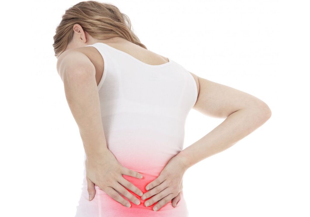 Osteochondróza může postihnout bederní páteř