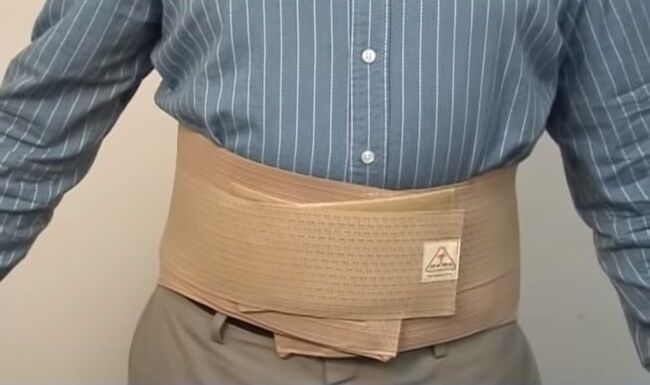 korzet na bolesti dolní části zad